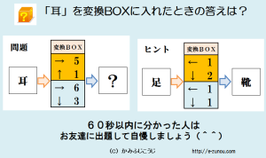 「耳」を変換BOXに入れると？